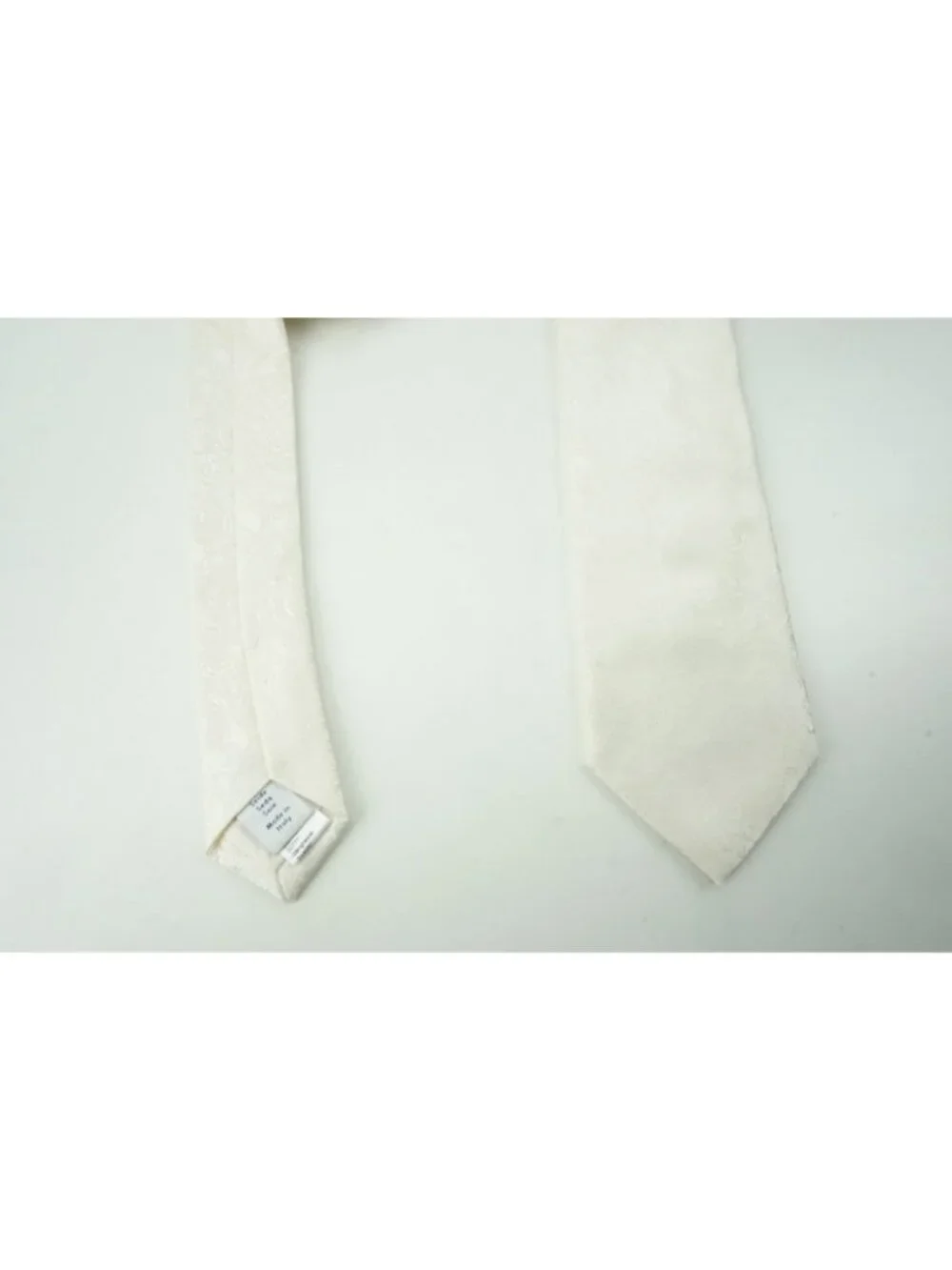 Eton Eggshell White Jumbo Paisley 100% Silk Tie Brand New With Tags